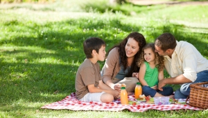 family-picnic-outdoors-meals-summer